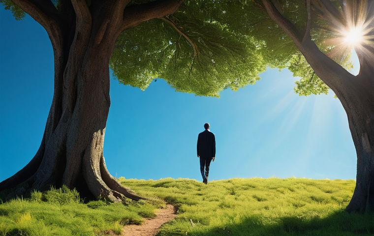 금융 습관 형성을 촉진하는 마인드셋 - **Prompt Title: Breaking Free into Abundance**
**Image Prompt:** A dynamic, wide shot of an indi...