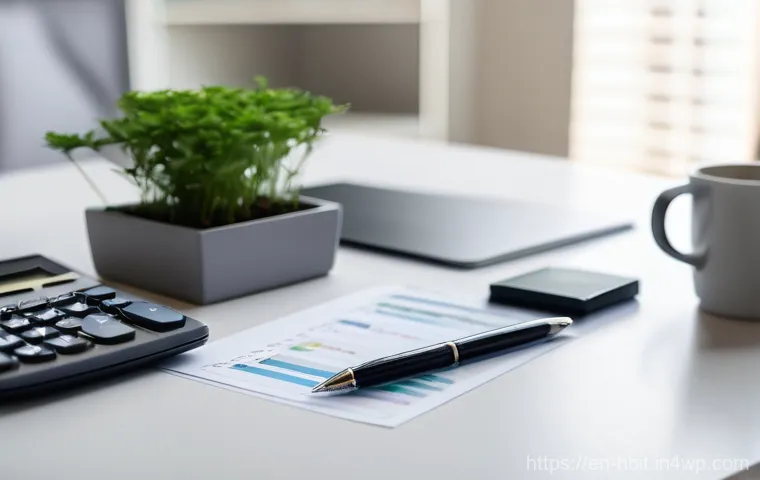 금융 독립을 위한 행동 계획 수립 - **Financial Clarity and Budgeting**: "A detailed, eye-level shot of a person (gender-neutral, perhap...